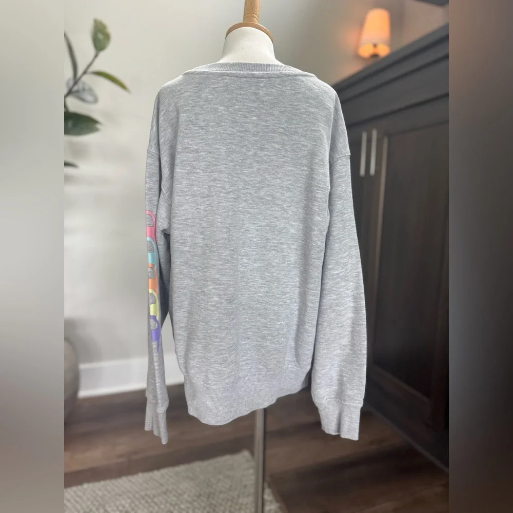 Champion Gray Crewneck Sweater Soft Knit Classic